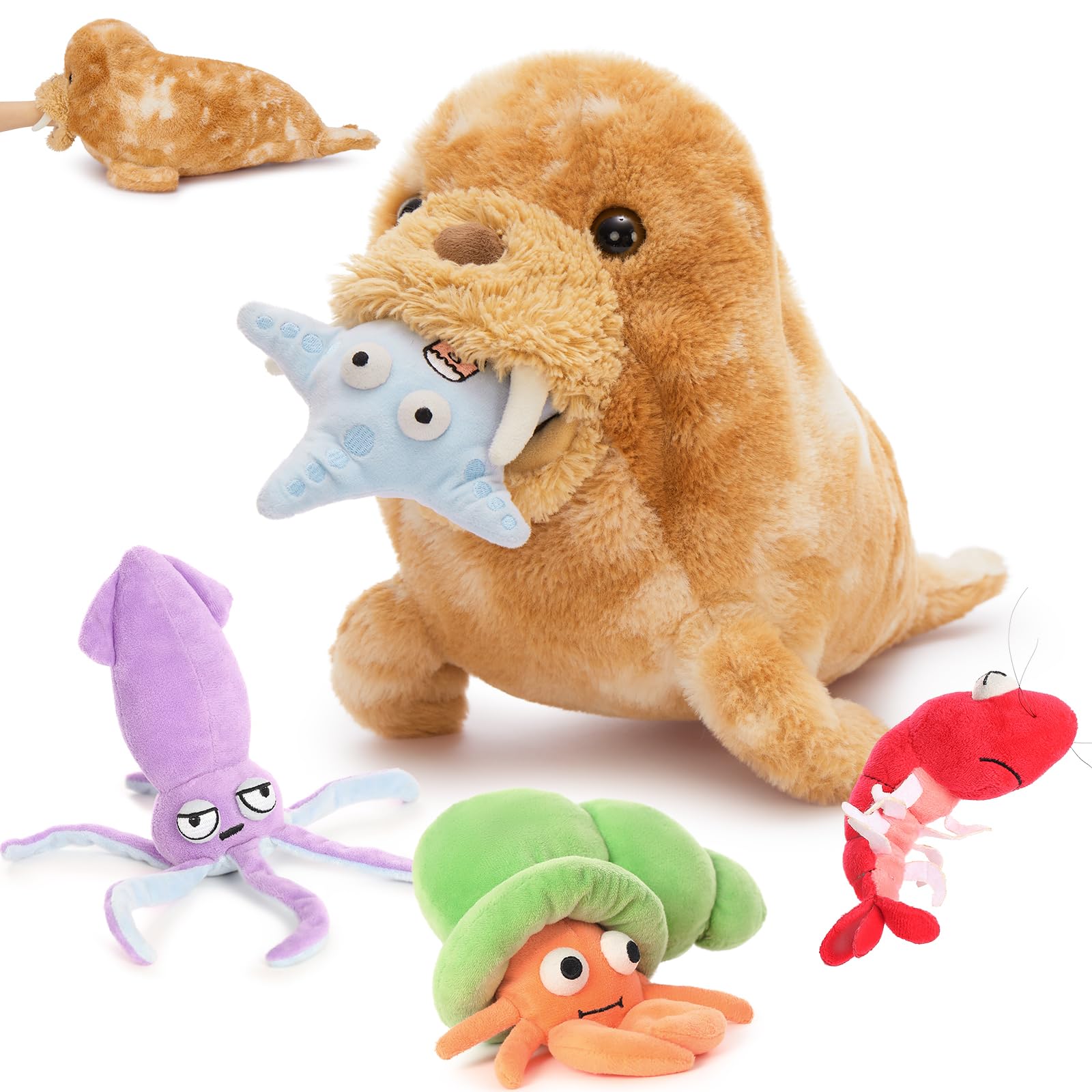 Amazon.com: MorisMos 5Pcs Walrus Stuffed Animal Set,18'' Big